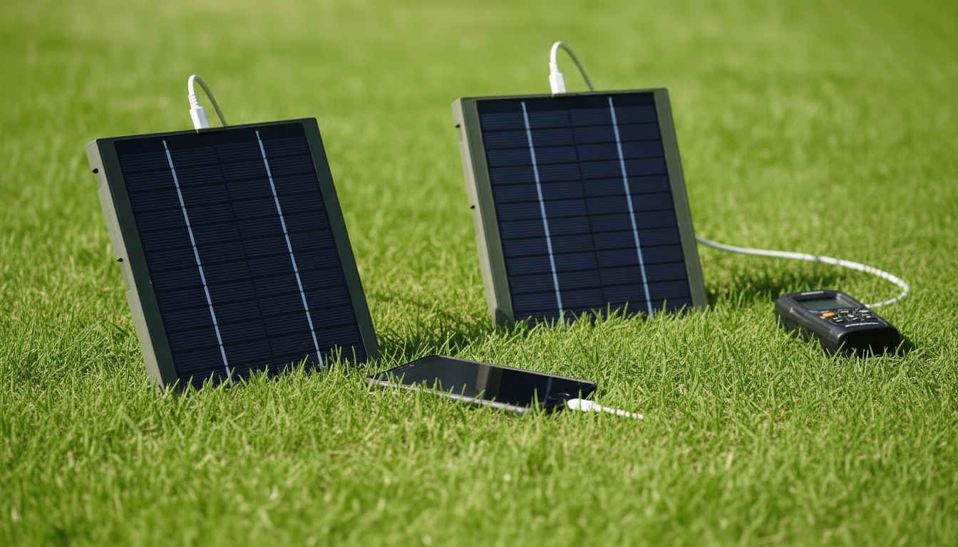 SunLikers Pannelli Solari Portatili MODULARI per escursionismo, trekking, sci, sky, attività all'aperto, kit di emergenza o kit di sopravvivenza, per smartphone gps, lampade, piccoli apparecchi elettrici, batterie, power bank . pannelli da 12v 